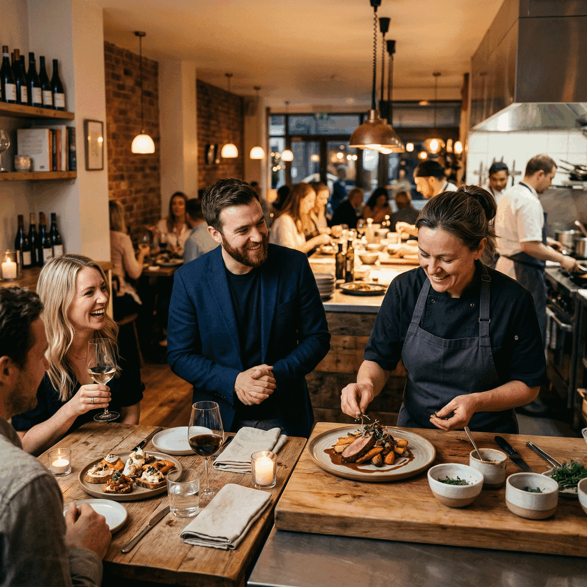 Restaurant guests